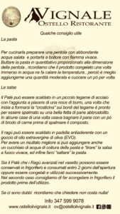 consigli per l'uso